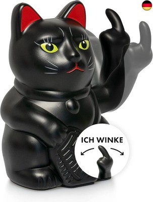 ANGRY CAT - Winkekatze Lucky CAT - Lustige winkende Katze - japanische