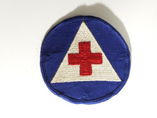 Vintage Early WW2 U.S. Govt Civil Defence 'Nurses Aide' Uniform Patch Used 78mm