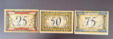 Notgeld - 1921 - Twistringen / Niedersachsen - Serie - 25 + 50 + 75 Pf.