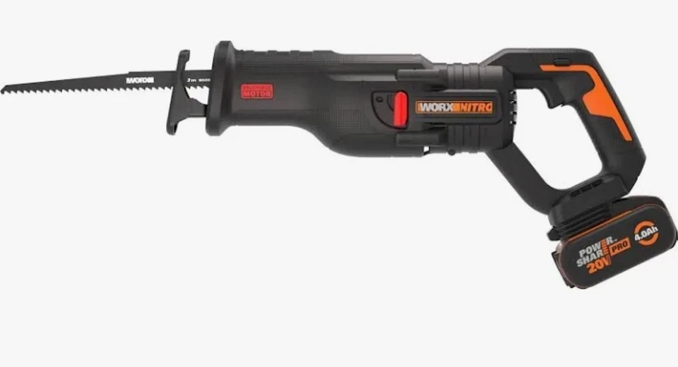 Akku-Säbelsäge WORX Nitro 20V WX516.9, Brushless Motor, Inkl  Akku und Ladegerät - Image 2 of 2