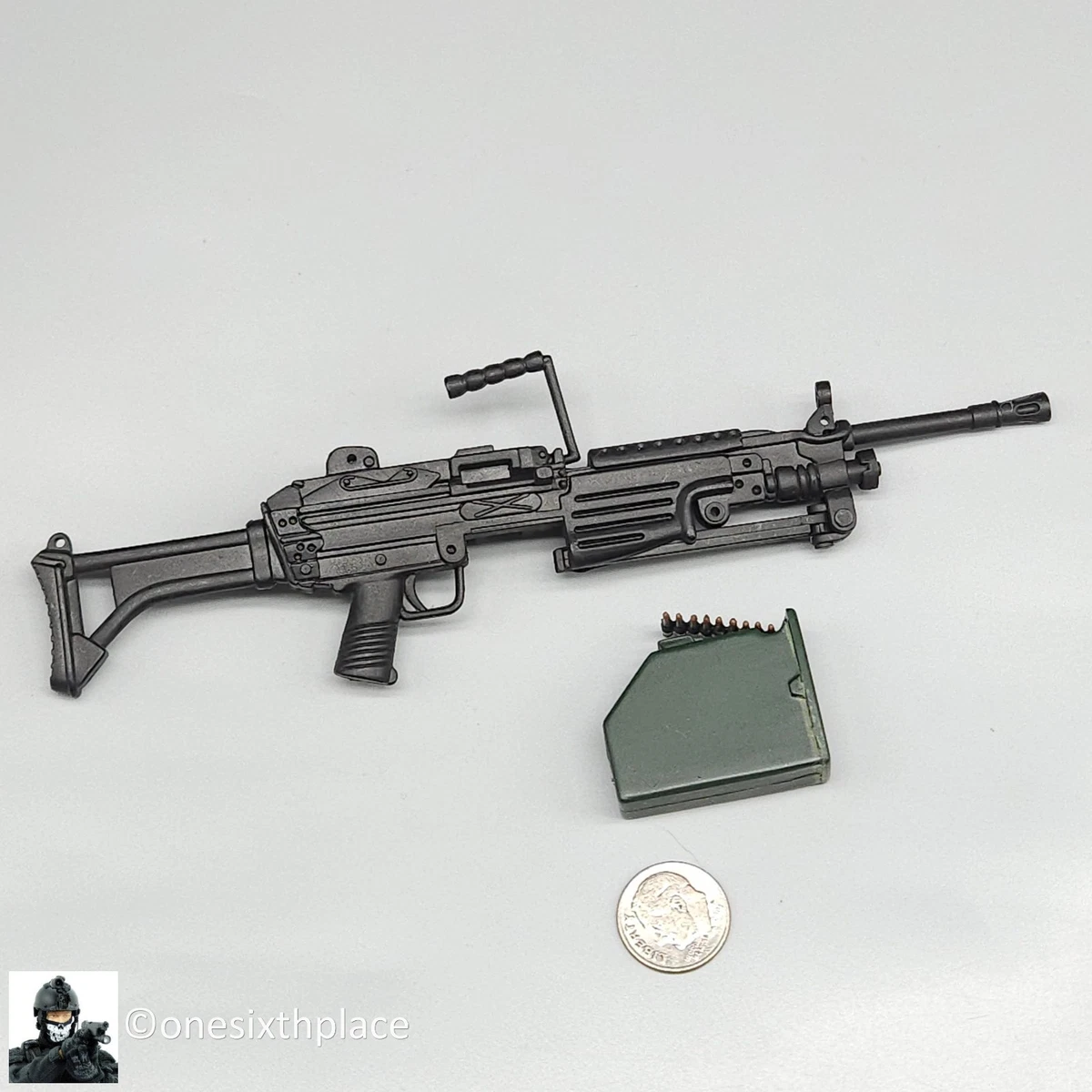 1:6 Ultimate Soldier M249 SAW FN Minimi Machine Gun for 12