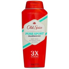 4 Pack Old Spice High Endurance Body Wash, Pure Sport, 18 fl oz