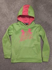 Under Armour Storm Youth Hoodie SizeMed Lime Green Pink Used Excellent Condition