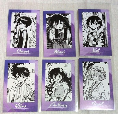 Omori eeo lottery Purchase Bonus: Complete Set of 6 Illustration Cards
