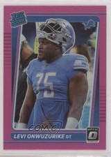 2021 Panini Donruss Optic Rated Rookie Pink Prizm Levi Onwuzurike #270 9r5