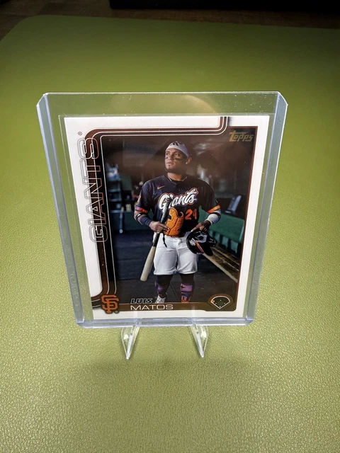 2025 Topps Update #US29 Luis Matos Gold Mirror Image San Francisco Giants