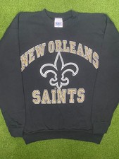 90s New Orleans Saints - Vintage NFL Crewneck Sweatshirt Large 