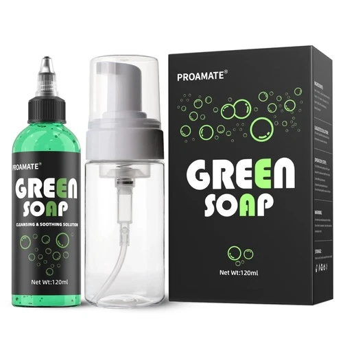 proamate Green Tattoo Soap 4OZ with Foaming Bottle 120ml, Tattoo Soap Tattoo Sup - product listing photo