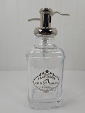 Apothecary glass soap dispenser