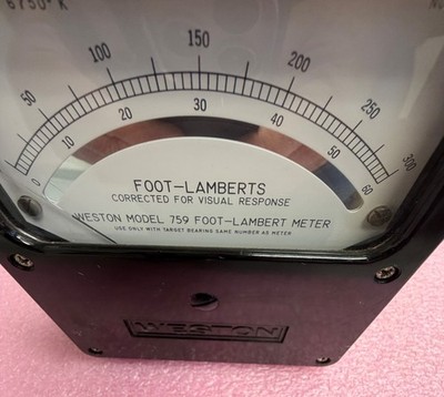 Weston Electrical Instrument Model 759 Foot-Lambert Meter | eBay