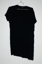 Madewell Black Side Button Detail Short Sleeve Dress XL