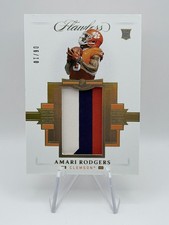 Amari Rodgers - 2021 Flawless Collegiate Rookie Patches Gold /10 Clemson RC SSP