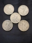1917 P, D, S Walking Liberty Half Dollars (Obv and Rev) rare Fine/Very Fine