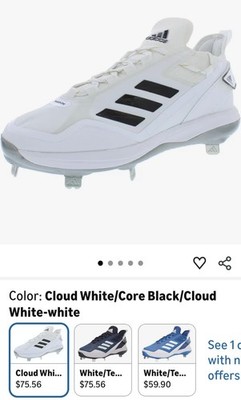 Adidas Icon 7 Boost Baseball/Softball Cleats 14.5 White/Black