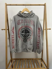 RARE VTG Terror Live By The Code Victory Hardcore Punk Boxy Hoodie L