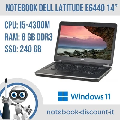 Dell Latitude E6440 · i5-4300M · 8GB · 240GB
