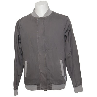 Bleed, Bomberjacke, Herren, Größe: S, Grau, Bio-Baumwolle, Einfarbig #FZ4