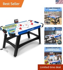 58-Inch Powered Air Hockey Table with LED Scoreboard - Fun for All Ages