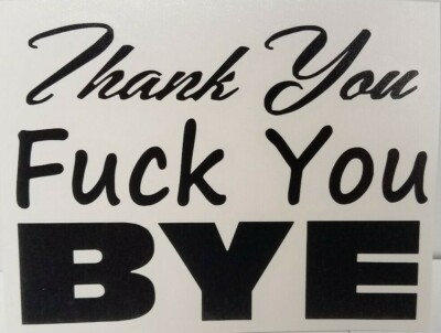 Jim Cornette signature catch phrase Thank You F*ck You BYE Vinyl