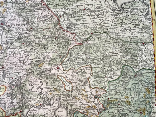 GERMANY MECKLENBURG 1781 HOMANN HRS LARGE ANTIQUE MAP 18TH CENTURY - Picture 12 of 13