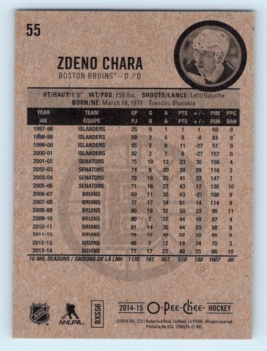 Tarjetas de hockey OPC O-PEE-CHEE NHL 2014-15 - ELIGE - COMPRA 3, OBTÉN 2 GRATIS - Imagen 32 de 252