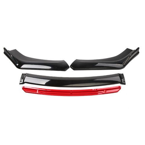 Glossy Black Universal Front Bumper Lip Spoiler Splitter Under Panel Diffuser US - Picture 5 of 11