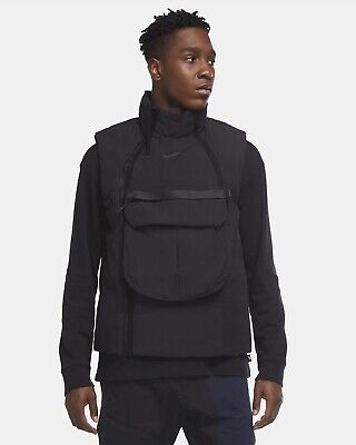 NWT Nike Sportswear Men's Tech Pack Synthetic-Fill Black Vest Detachable  Bag XL