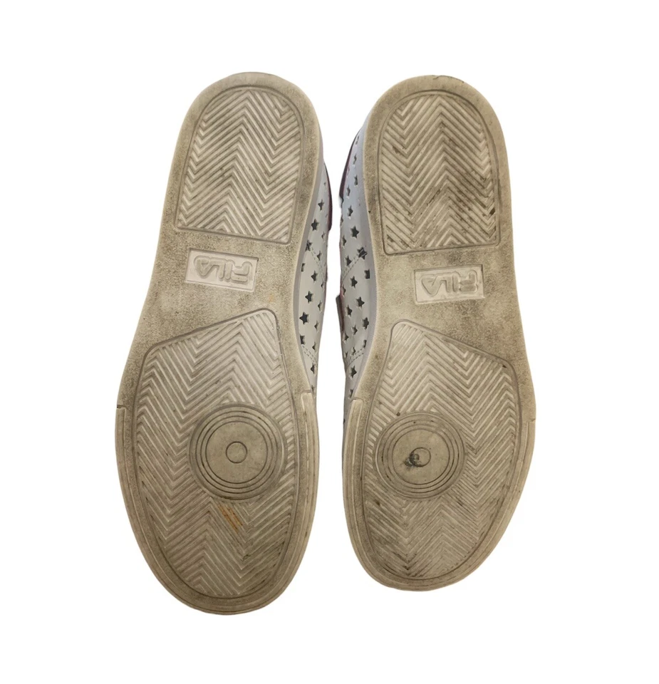 FILA  Sz 5 Red White And black Stars High Top Shoes Sneakers - Изображение 3 из 4