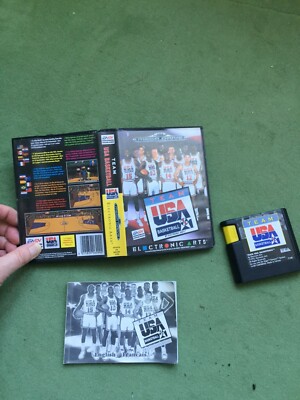 Jeu Team USA Basketball Sur Sega Mega Drive - Version Française Avec Notice - En Très Bon état