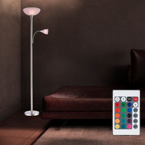 Piantana Lampada a Luce Indiretta Dimmerabile RGB LED da Soggiorno Telecomando - Foto 6 di 12