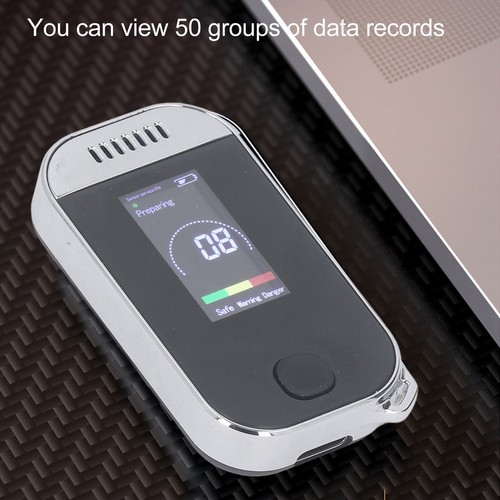 Alcohol Tester Rechargeable Portable Breath Testing LED Digital Accessories FEI