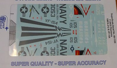 Microscale Decal 1:48 Scale #MS48-1109 / F-4 N/S Phantoms: VFMA-212 & VF-154