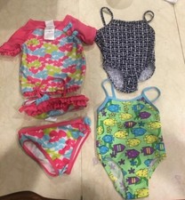 Girls Toddler Swimsuites Lot of 3 12M,12-18M  18-24M.
