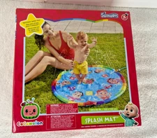 CoCoMelon Splash Pad, Outdoor Play Mat, Sprinkler for Kids and Baby - 40x40in