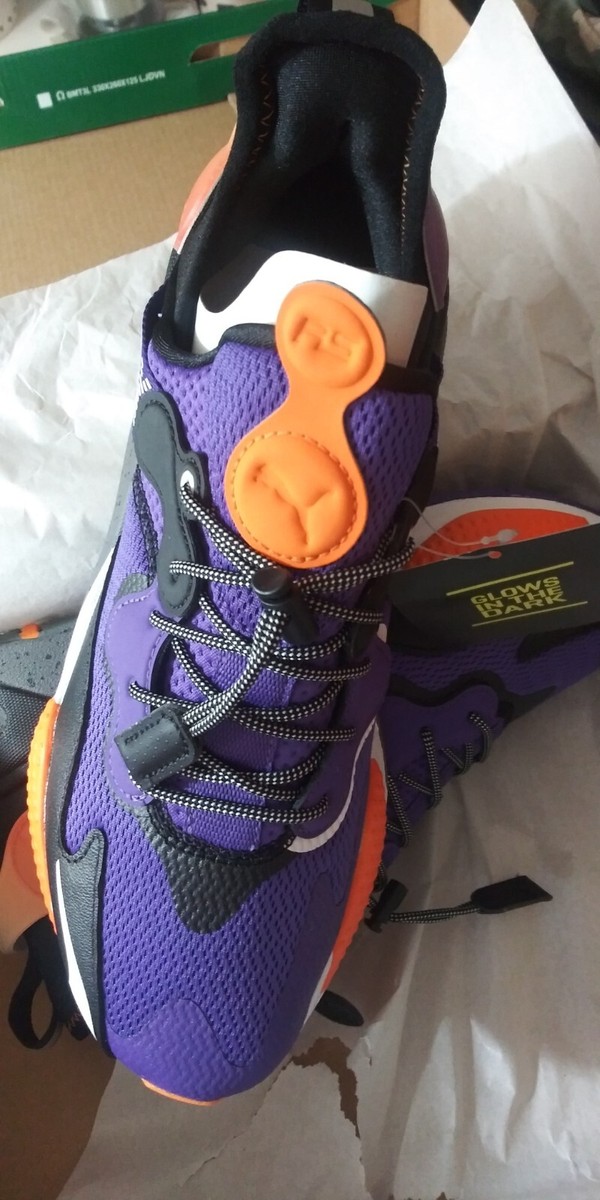 Puma RS-X T3CH Rize Glow In The Dark Sneakers Size 9.5 Purple & Orange Amazon.com | PUMA Mens Rs X Toys Lace Up Sneakers Shoes  main image 3