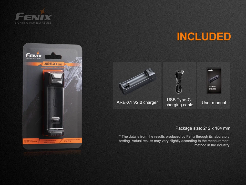FENIX ARE-X1 V2.0 Smart Charger and Power Bank TWO IN ONE For 18650 21700 26650 - Image 4 of 4
