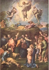 1960 Art Print "The Transfiguration"  By Raphael - Italian