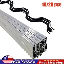 10/20Pack Spring Wire and Lock Channel for Greenhouse Plastic Film Shade Cloth