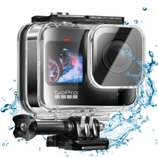 For GoPro Hero 13/12/11/10/9/8 Black Waterproof Case Underwater Diving Housing