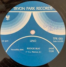 UNO Boogie Beat 12" TRYON PARK Boston disco rap funk