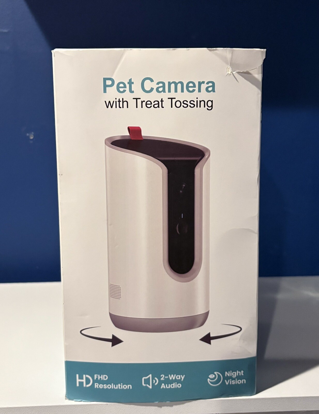 Two-Way Premium Audio and Video Pet Treat Camera W/ Box And More-image