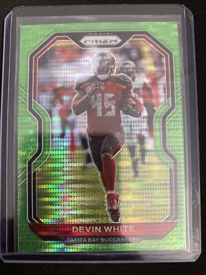 2020 Panini Prizm Green Pulsar Devin White Prizm #259