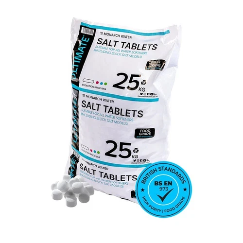 Monarch Ultimate Water Softener Salt Tablets 25kg Bag - Food Grade Salt