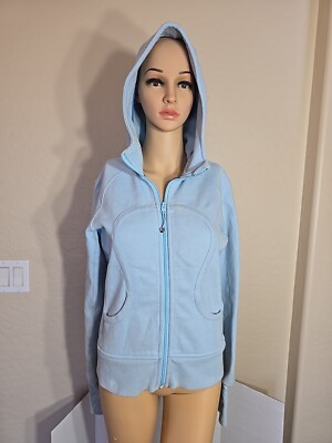 Lululemon Ladies Scuba Hoodie Caspian Blue Size 6 Blemishes By