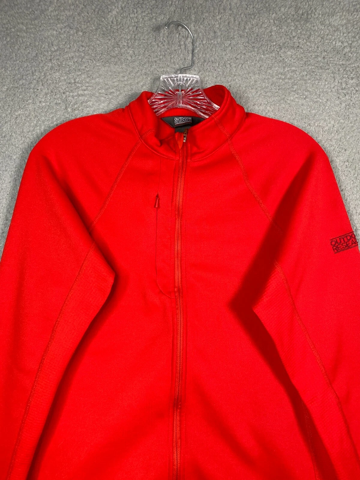 outdoor-research hybrid radiant full zip fleece lined jacket