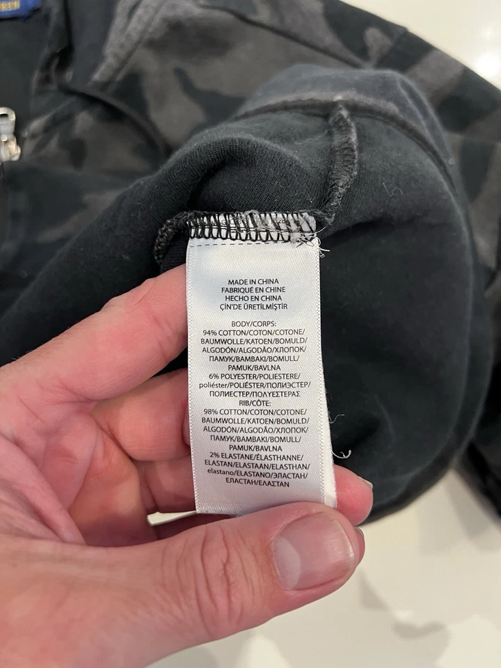 Polo Ralph Lauren Militar Camuflaje Cremallera Polar Sudadera con Capucha Chaqueta MED Foto 3 de 4