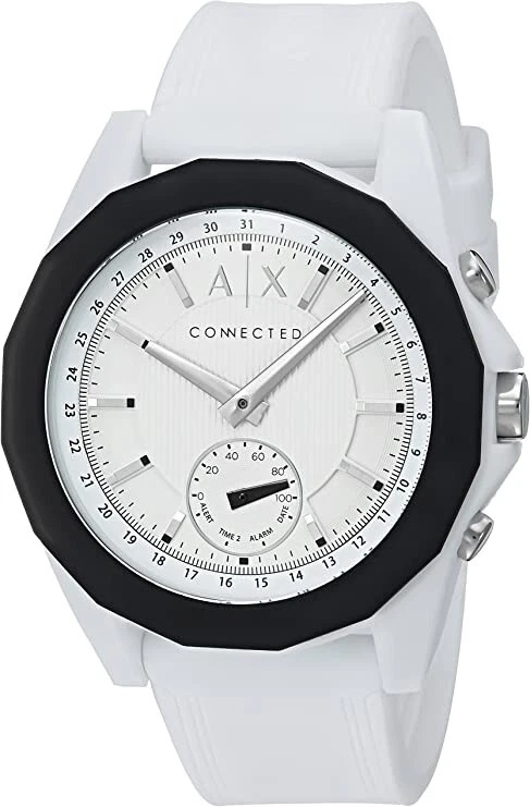 Armani Exchange AXT1000 Connected Hybrid Unisex White Band Smart