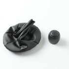 For Fiat 500 500C Panda 2007-2013 5 Speed Gear Shift Knob With +PU Leather Cover