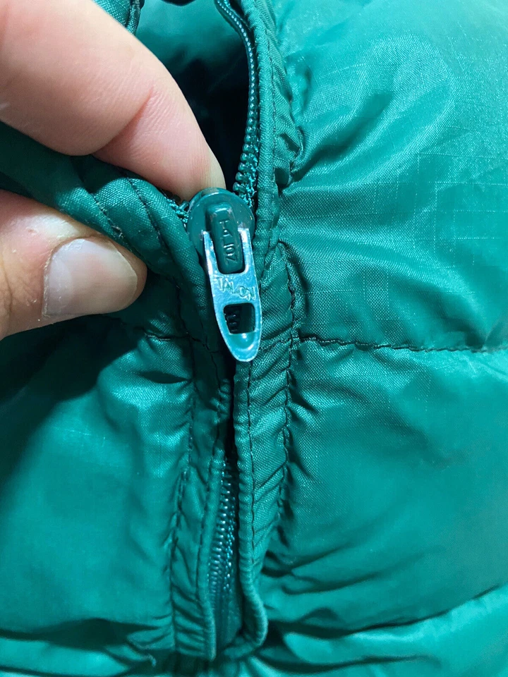 Chaleco acolchado de plumón de ganso de caza 10X de colección para hombre talla pequeña hecho en EE. UU. J5 Foto 4 de 4