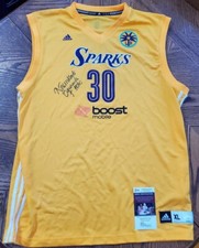 NICE Autographed Nneka Ogwumikela Sparks Adidas Basketball Jersey JSA Signed